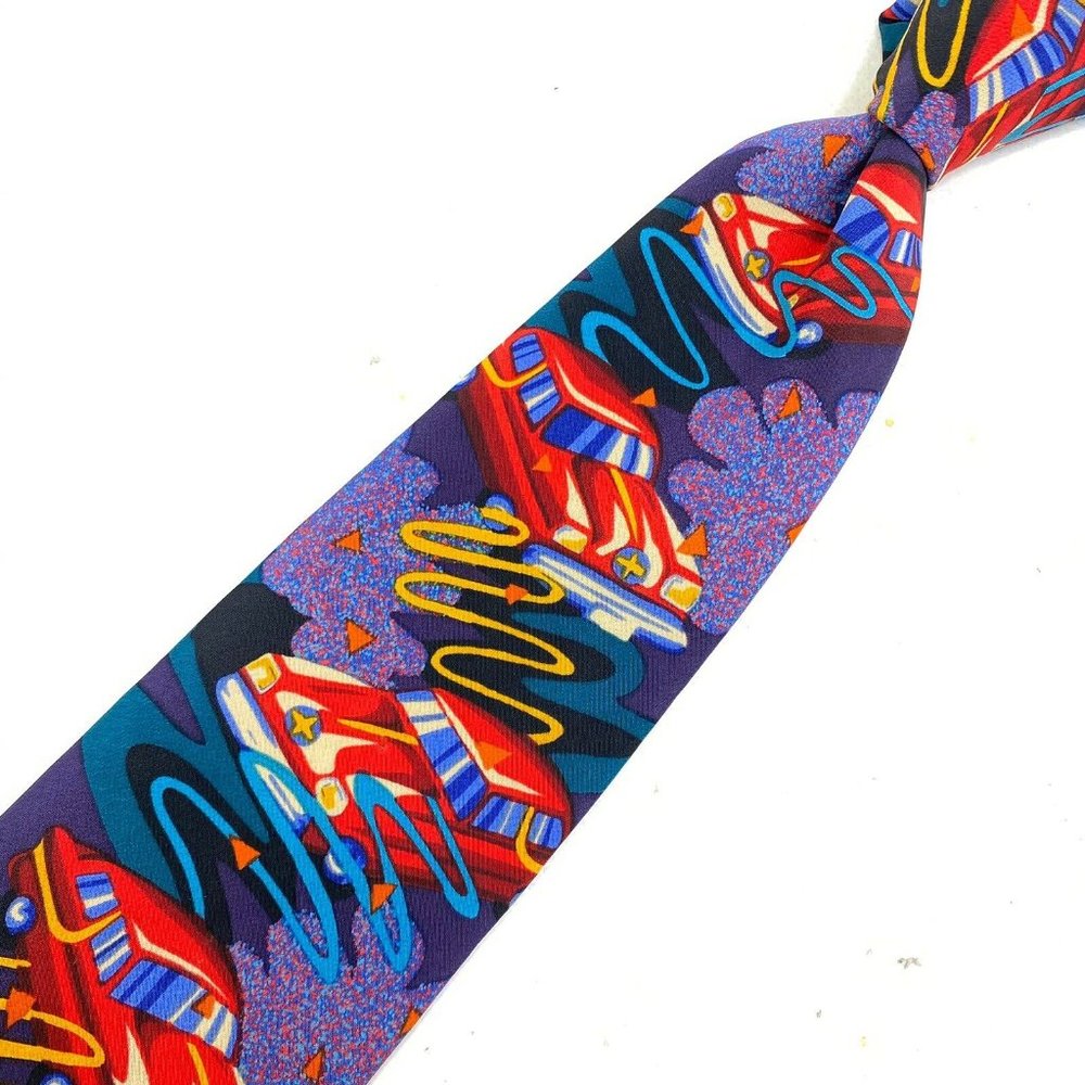 THE BEATLES Drive My Car Tie 100% Silk Classic VTG